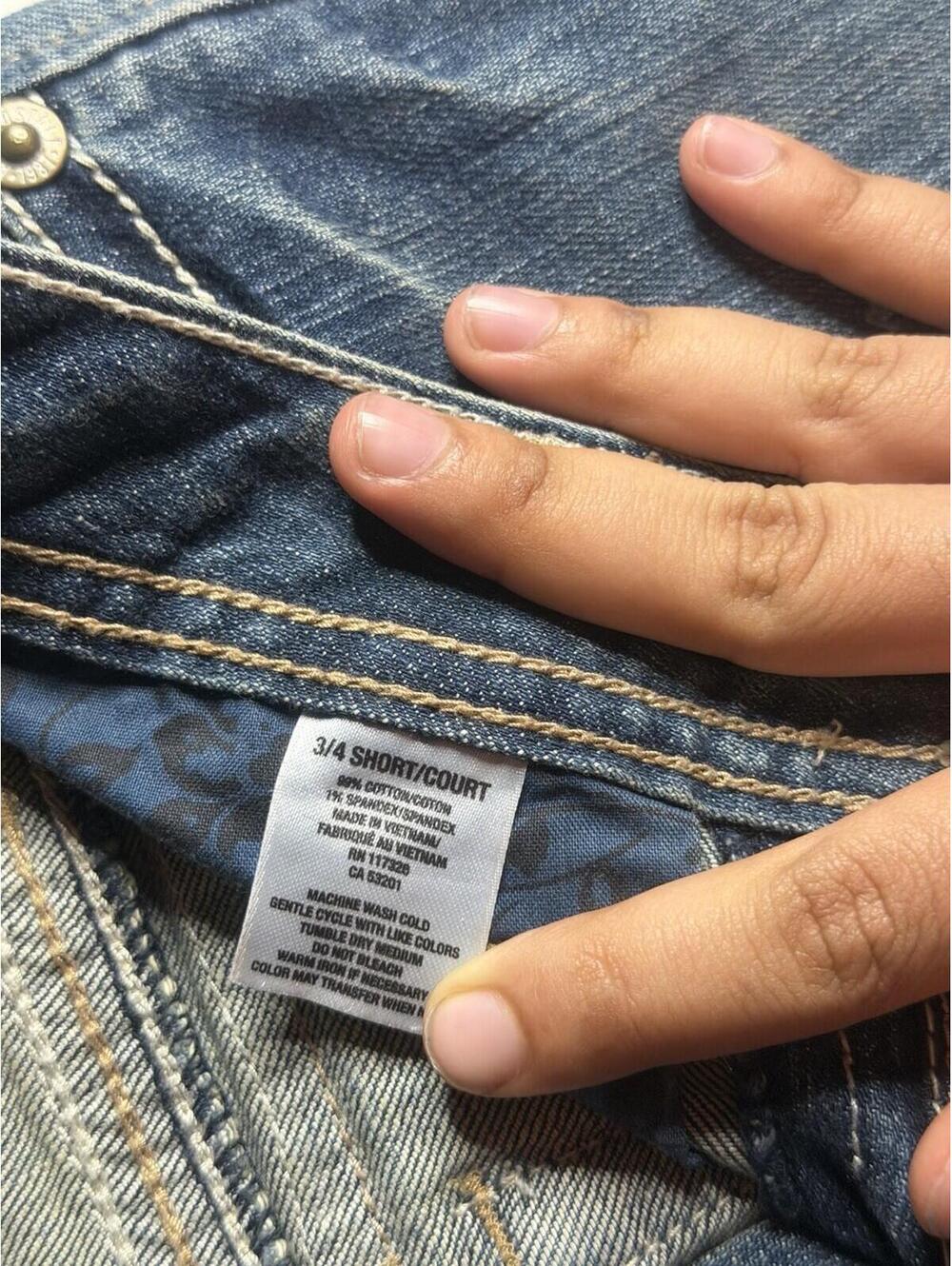 👖✨ Y2K Aeropostale Chelsea Bootcut Jeans 3/4 Short ✨👖 - Picture 6 of 16